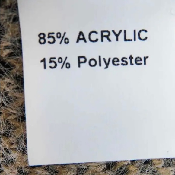 Miss Sparkling Khaki Leopard Print Cardigan. Color: Khaki. Size L - Picture 4 of 7